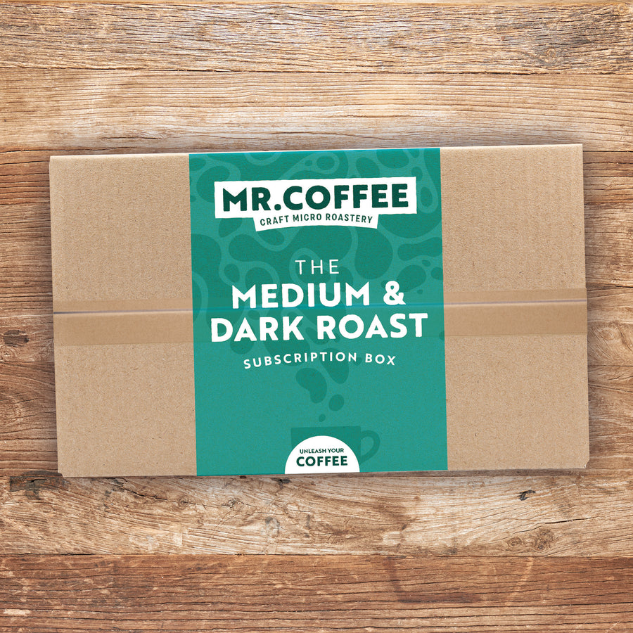 Medium & Dark Roast Coffee Subscription Box - 6 Month Gift